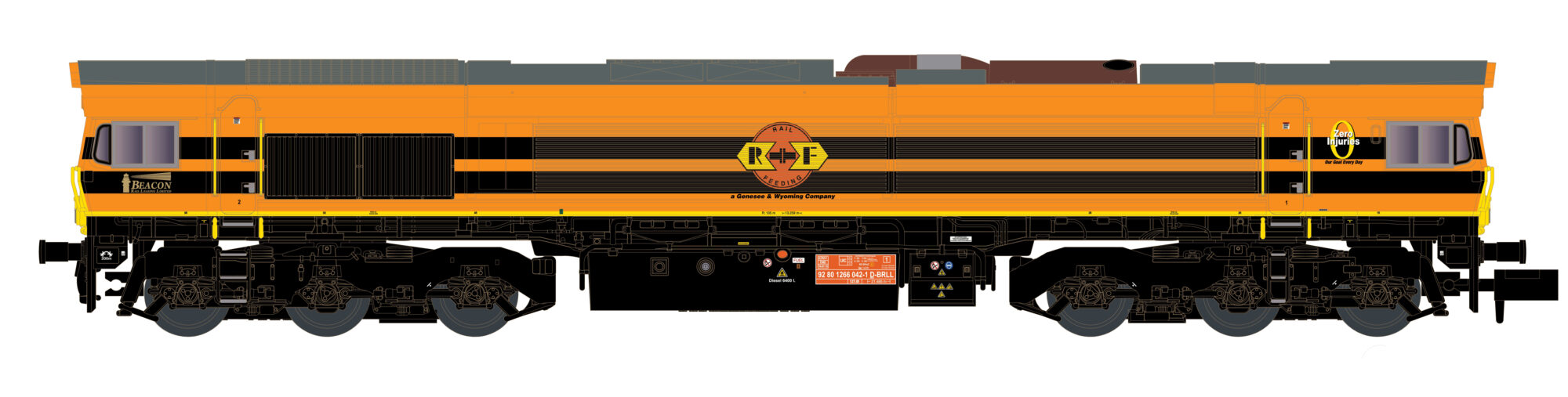 Kato 10836S Diesellok Class 66 RRF, Ep.VI, Sound
